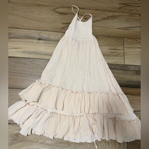 Indie Blue - Cream Maxi Dress Size 6